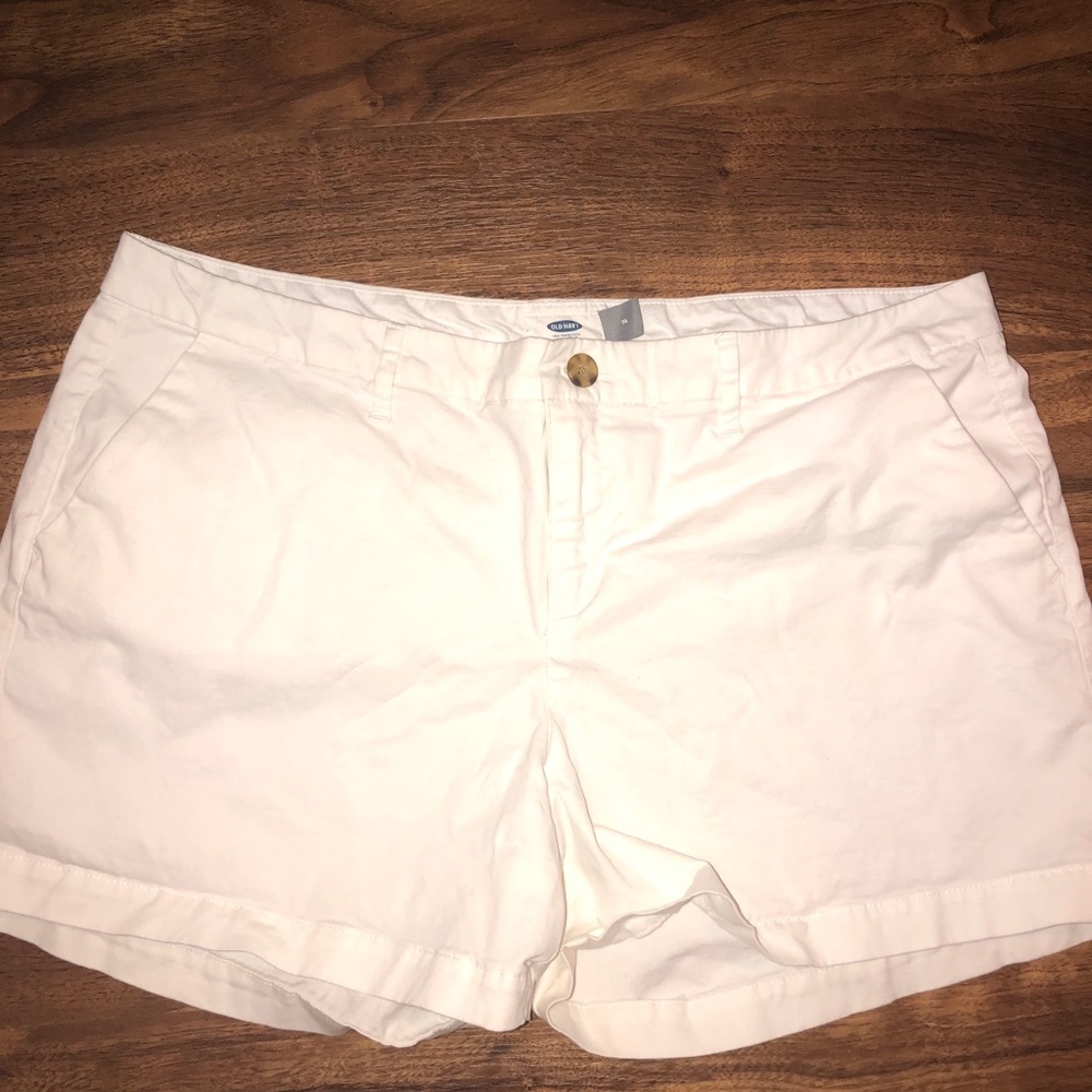 White old navy shorts